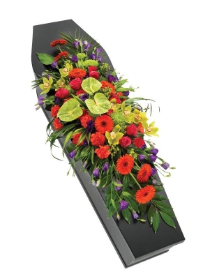 Vibrant Casket Spray.